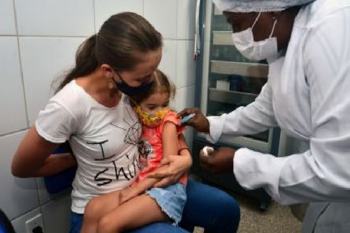 Vacinação infantil Foto: Reprodução | Jefferson Peixoto / Secom-PMS